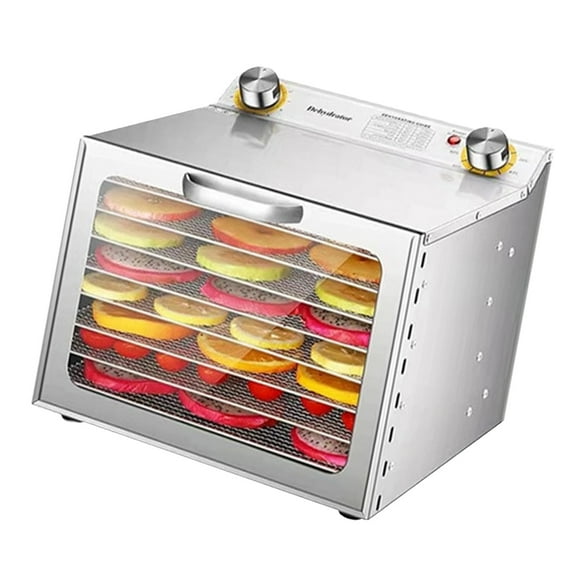 Dehydrators for Food and Jerky with 24H Timer 8 Drying Racks 450W Vegetable Fruit Dehydrator Adjustable Temperature Control and Visible Window for Home Commercial Use