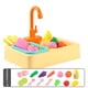 thumbnail image 4 of Fregadero juguete eléctrico agua reciclaje lavavajillas niños cosplay simulación responsabilidad toys cocina accesorios de juguete amarillo Eigraketly FN001334-04, 4 of 6
