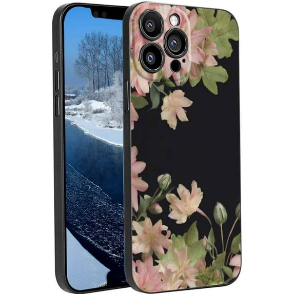 Flowers-357 Phone Case, Degined for iPhone 13 Pro Max Case Men Women, Flexible Silicone Shockproof Case for iPhone 13 Pro Max