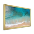 thumbnail image 2 of Designart "Tranquil Blue Aerial Beach View II" Coastal Framed Wall Art Decor - Coastal Blue Coastal Beach Living Room Framed Canvas Art, 2 of 6