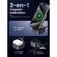 thumbnail image 4 of Estación de carga UGREEN 2 en 1 Qi2 Magnetic para iPhone y Airpods, 4 of 9