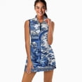 thumbnail image 2 of Blue Chinoiserie Toile pattern Sports Dresses Women Tennis Dress Outdoor Badminton Golf Quick-Drying And Breathable Sports Dress, 2 of 4