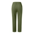 thumbnail image 6 of Women's High Waisted Wide Leg Pants - Fashion Drawstring Elastic Trousers with Pockets, 6 of 6