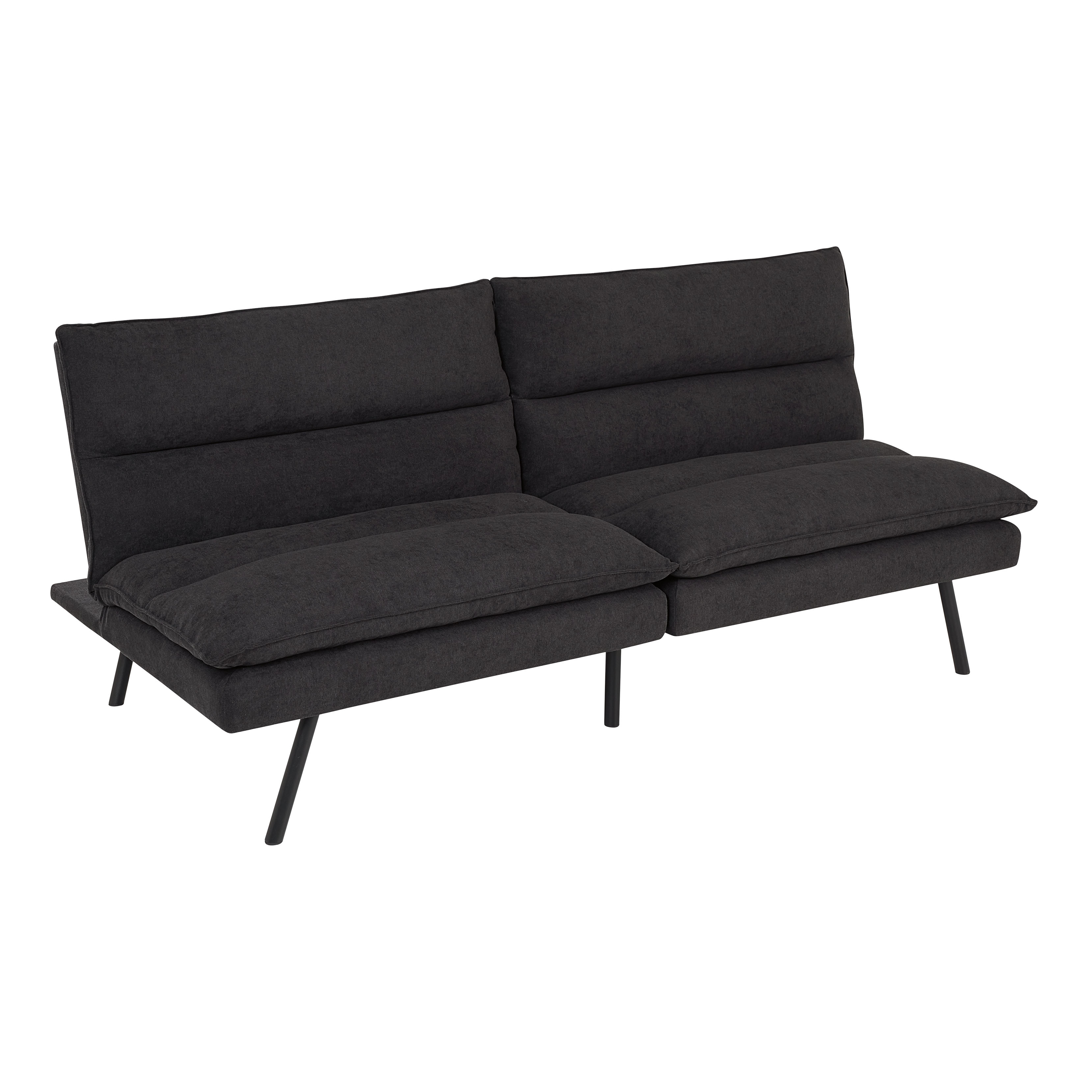 Mainstays Pillow Top Futon, 71.25 in, Charcoal photo 5