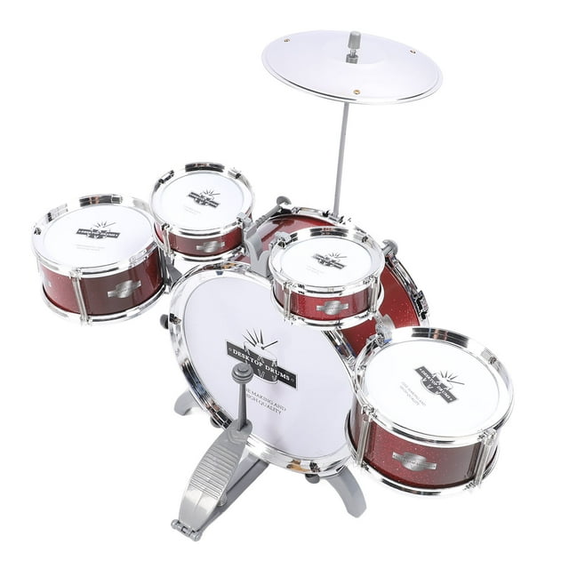 Jazz Drum Set, Early Learning Percussion Musical Instruments Exquisite Toddler Drum Set Educational for Children
