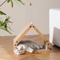 thumbnail image 2 of FUKUMARU Cat Scratcher House, Cozy Cardboard Design, Safe and Secure for Kittens, Eco-Friendly, 16.14 in Bevelled Surface, Maximum Load Capacity, 2 of 6