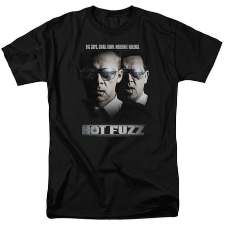 Hot Fuzz Big Cops Mens Short Sleeve Shirt (Hot Fuzz Best Bits)