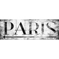 thumbnail image 3 of Grey, Jace 14x7 Black Modern Framed Museum Art Print Titled - PARIS WHITE, 3 of 5