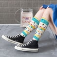 thumbnail image 3 of Lsque Funny Farm Printed Crew Socks Men's Women's LightWeight Thin Casual Calf Socks ,Knee High Socks,Cotton Socks, 3 of 9