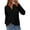 Black, variant on PRETTYGARDEN Women's Fall Quarter Zip Pullover Sweaters Dressy Casual Long Sleeve V Neck Collared Knit Jumper Tops