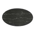 thumbnail image 4 of Modway Lippa 54" Oval Artificial Marble Dining Table in Gold Black, 4 of 8