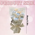 thumbnail image 3 of Broken Ice Blue Rose Bouquet - Elegant Artificial Flowers for Wedding Decor, Home Display, and Gift Giving | Lifelike, Long-Lasting, Sophisticated Aesthetic, 6 Flowers, 3 of 6