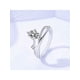 thumbnail image 5 of 1pc Geometric Oval Moissanite Ring With Abstract Wire Design For Women, 5 of 5
