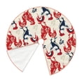 thumbnail image 3 of Bingfone Christmas Tree Skirt Mat Christmas Decoration Interior 48"-Roosters, 3 of 8