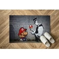 thumbnail image 6 of Rug, Custom Rug, Accent Rugs, Printed Graffiti Rugs, Customs Rug, Banksy Rugs Kitchen Rugs, Modern Rug, Banksy Rugs, Thick Rugs, 5.2'x7.5' - 160x230 cm, 6 of 8