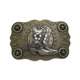 thumbnail image 1 of Bota vaquera con hebilla y diseño floral, metal envejecido, 1 of 3
