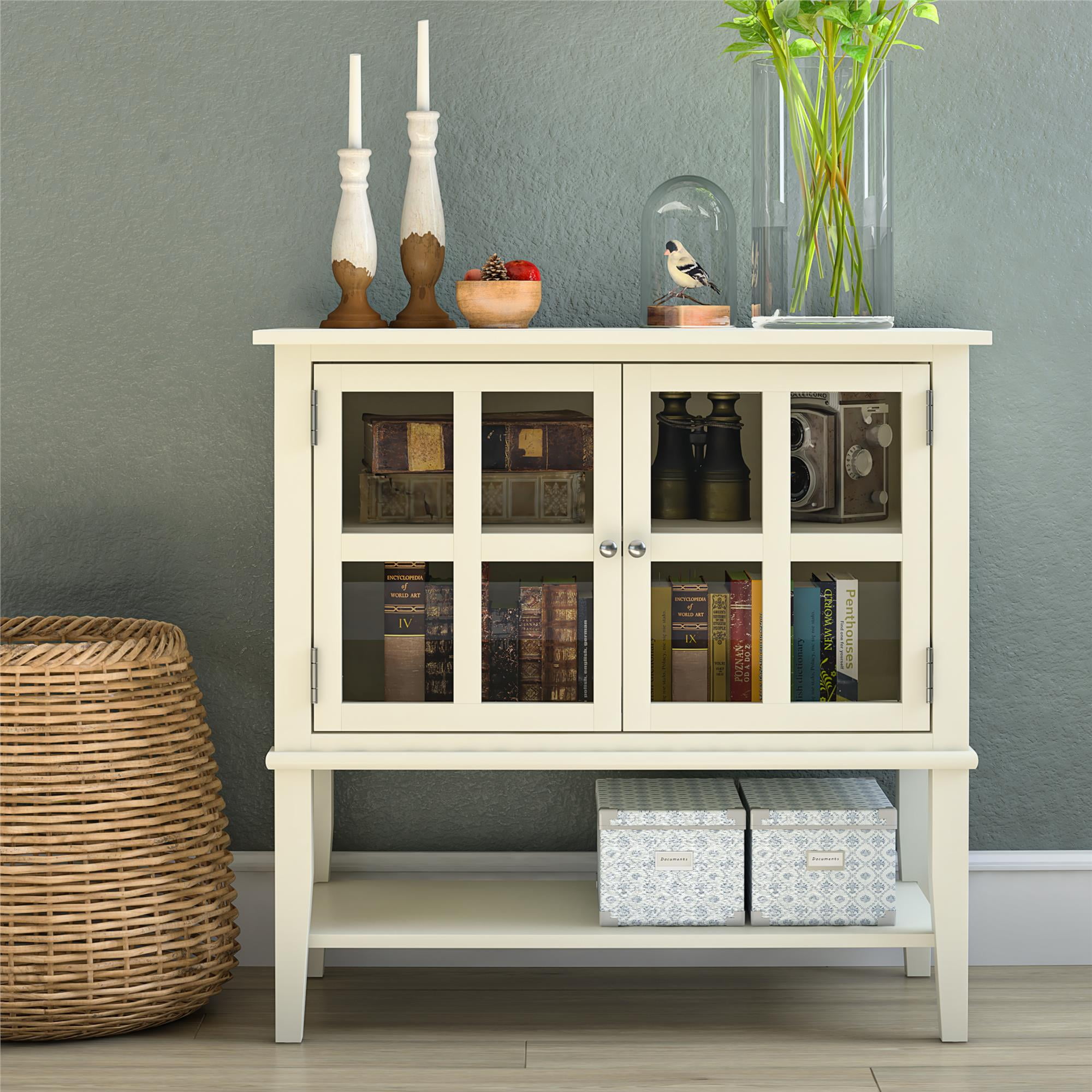 Ameriwood Home Franklin 2 Door Storage Soft White Walmart