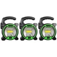 thumbnail image 1 of lámparas de trabajo portátiles, linternas LED, focos de emergencia impermeables, reflectores recargables para senderismo al aire libre, color verde, 1 of 3