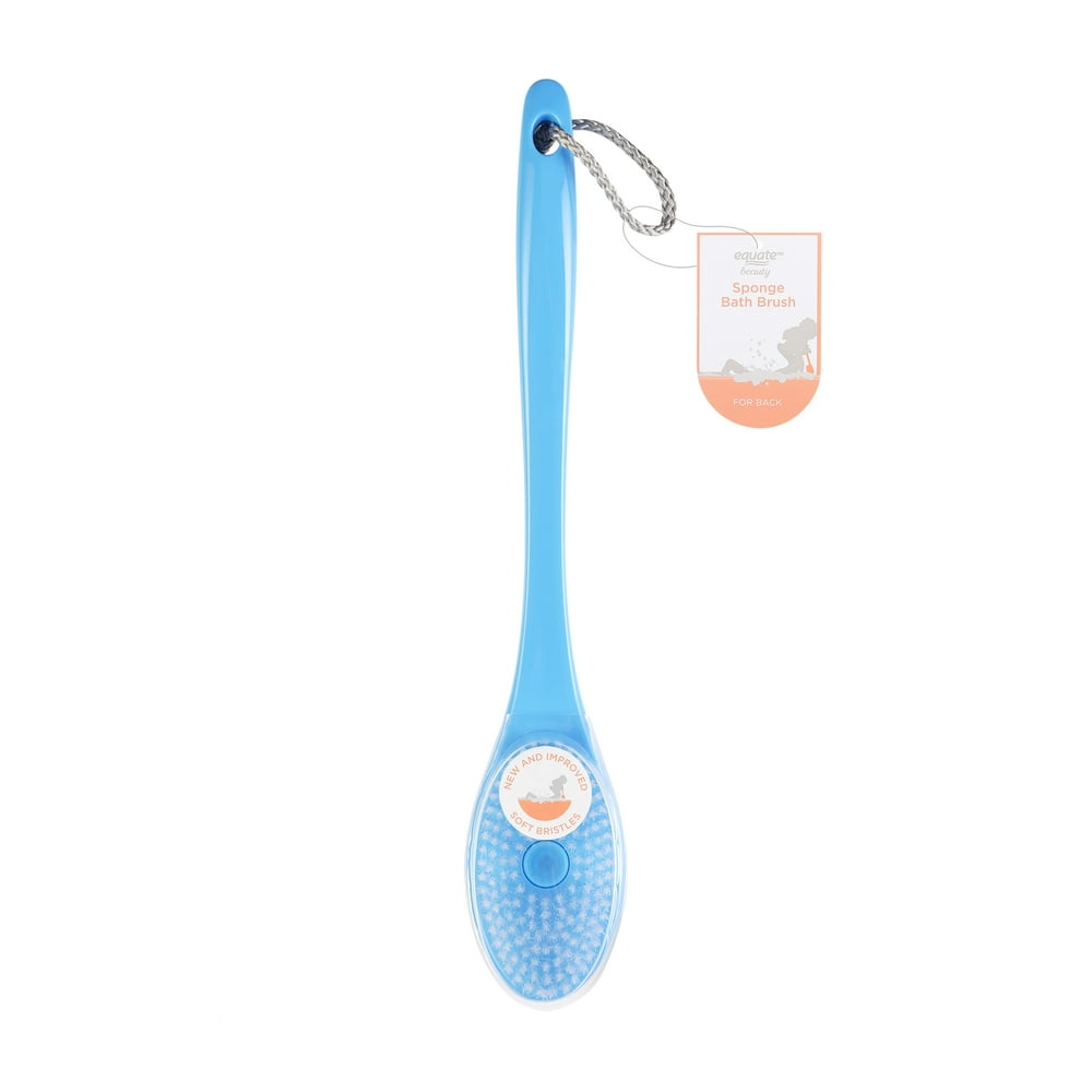 Equate Beauty Luxury Cleansing Bath & Shower Brush for Back with Facial