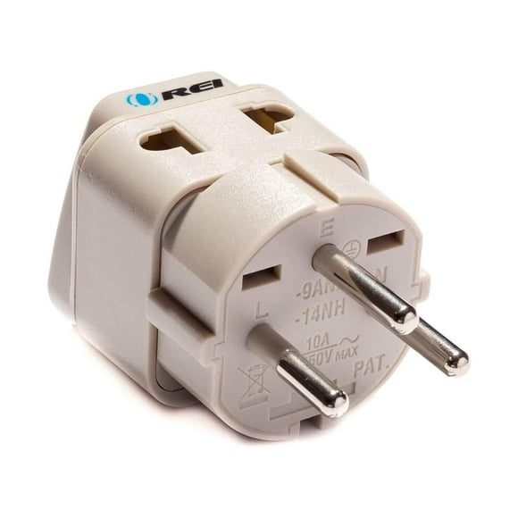 Adaptador de enchufe OREI con conexión a tierra universal tipo H para Israel