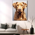 thumbnail image 5 of Thuan Chesapeake Bay Retriever Art Funny Dog Canvas Wall Art Watercolor Animal Cute Puppy Painting Canvas Prints for Farmhouse Kitchen Bedroom Bathroom Decor Framed and Ready to Hang, 5 of 6