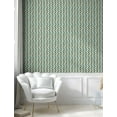 thumbnail image 5 of Ambesonne Retro Peel & Stick Wallpaper for Home, Simplistic Oval Shapes, 13"x100", Turquoise Brown Ivory, 5 of 6