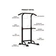 thumbnail image 4 of Eastvita Adjustable Power Tower Pull - Up Bar Free - Standing Rack for Pull - Ups/Dips/Push - Ups/Suitable for Adults/Teens, 4 of 6