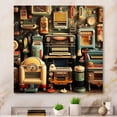 thumbnail image 1 of Designart "Nostalgic Jukebox Tunes Timeless Melodies V" Jukeboxes Metal Wall Art, Colorful Metal Wall Decor, Modern Metal Art Decor For Hallway - 36x36 Inch, 1 of 6
