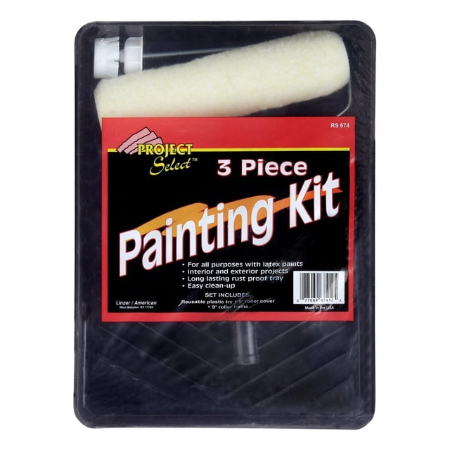 Kit de pintura Linzer RS674 Juego de rodillos de plástico de 3 piezas