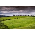 thumbnail image 2 of Jaynes Gallery 32x23 Gold Ornate Wood Framed with Double Matting Museum Art Print Titled - Europe-Italy-Tuscany-Val d Orcia-Farmland under stormy sky, 2 of 4