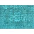 thumbnail image 1 of Ahgly Company Indoor Rectangle Oriental Light Blue Industrial Area Rugs, 2' x 4', 1 of 4