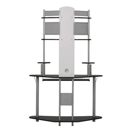 Calico Designs - Arch Tower Computer Desk - Black/Silver