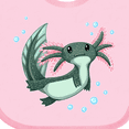 thumbnail image 4 of Inktastic Cute Axolotl Swimming with Bubbles Boys or Girls Baby Bib, 4 of 4