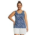 thumbnail image 3 of Lands' End Women's Plus Size Cotton Tank Top, 3 of 3