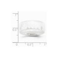 thumbnail image 2 of Ceramic White Faceted 8mm Polished Band Ring - Size 8.5, 2 of 2
