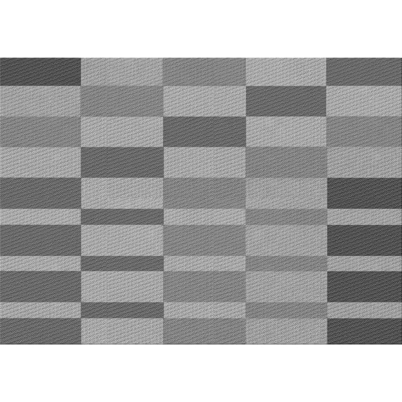 Ahgly Company Indoor Rectangle Patterned Dim Gray Area Rugs, 7' x 10'