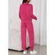 thumbnail image 5 of Conjunto Deportivo PRETTYGARDEN para Mujer 2 Piezas con Cierre Sudadera y Pantalón Rojo Rosado Talle S, 5 of 8