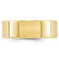 thumbnail image 2 of 14k Yellow Gold 7mm Lightweight Flat Wedding Band Size 10.5 FLL070, 2 of 4