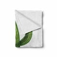 thumbnail image 2 of Cactus Soft Flannel Fleece Blanket, Arid Climate Flora Saguaro Plant Succulent Illustration South America Mexico, Cozy Plush for Indoor and Outdoor Use, 50" x 60", Green Pale Caramel, by Ambesonne, 2 of 6