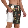 thumbnail image 3 of Goofa Gnome Insect Frog Printed Men's Swim Trunks Board Shorts Quick Dry Mens Swimming Trunks with Compression Liner,Breathable Fit Hawaii Beach Shorts-X-Large, 3 of 9