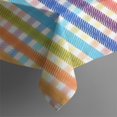thumbnail image 4 of Colorful Striped Checkered Pattern Rectangle Tablecloth 60"x102",Waterproof Polyester Rectangle Table Cloth, Wipeable Spillproof Polyester Tablecloth for Dining, Camping, Indoor and Outdoor, 4 of 6