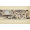 thumbnail image 2 of Léon François Comerre 18x12 Black Ornate Wood Framed Double Matted Museum Art Print Titled - The Night, 2 of 5