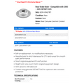 thumbnail image 2 of Rear Brake Rotor - Compatible with 2003 - 2005 INFINITI G35 2004, 2 of 2