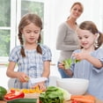 thumbnail image 3 of Juego de cuchillos para cocinar y hornear de 3 piezas de Knives for Kids: cuchillos para niños en 3 tamaños y colores/agarre firme (los colores varían), 3 of 5
