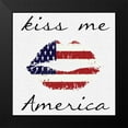 thumbnail image 2 of Lewis, Sheldon 12x12 Black Modern Framed Museum Art Print Titled - Kiss Me America, 2 of 5