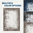 thumbnail image 6 of HOMERRY Abstract Border Print Non Slip Area Rug 8' x 10' for Living Room Washable Indoor Carpet, Brown, 6 of 6