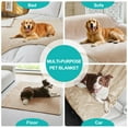thumbnail image 5 of Eurhowing Waterproof Pet Blanket, Reversible Sherpa & Fleece Dog Bed Protector Pad, Liquid Pee Proof Sofa Guard Mat for Medium Large Dogs & Cats, 30"×40", Beige, 5 of 15