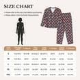 thumbnail image 4 of Cauagu Octopus in love Print Women's Long-Sleeve Pajamas Set Soft Pj Lounge Sets Button Down Sleepwear for Women 2 Piece Pjs Set with Long Pants-Large, 4 of 7