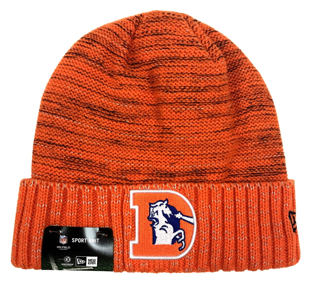 New Era Denver Broncos Knit Beanie Cap Hat NFL 2017 Color Rush 11461041 by New Era