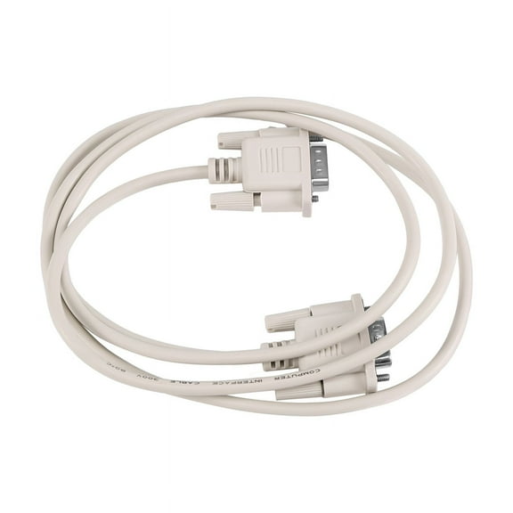 1.4M RS232 DB9 9 Pin Male to VGA Video 15 Adapter Cable Light Gray